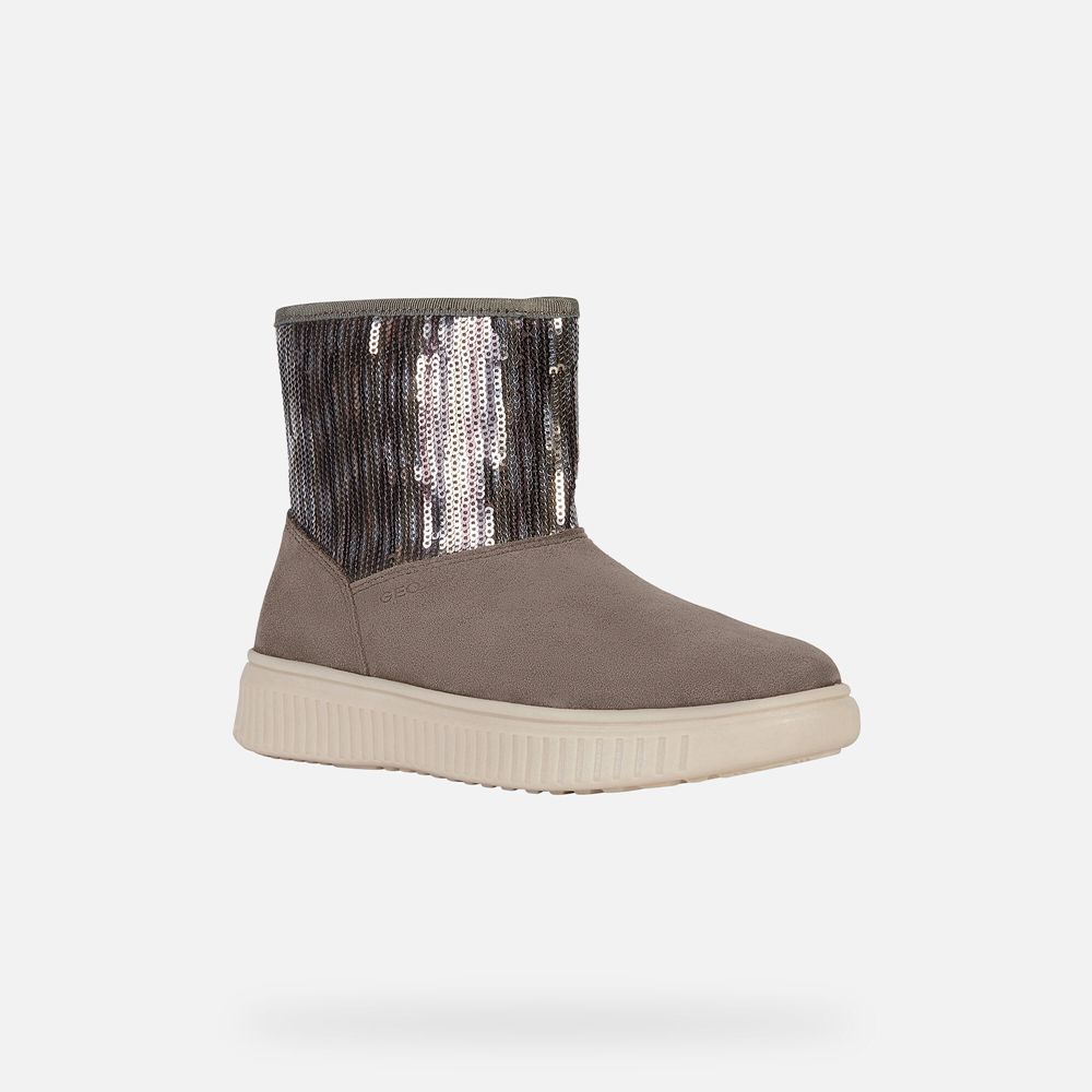 Geox Kiz Çocuk Ankle Bot Koyu Gri - Discomix - CSI-630925